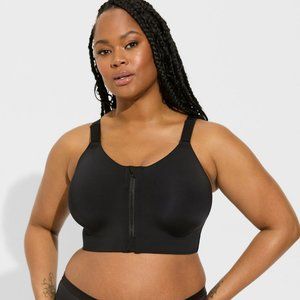 Wire-Free Hi-Impact Zip-Front Sports Bra